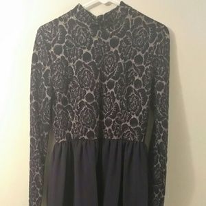 Dark blue skater dress